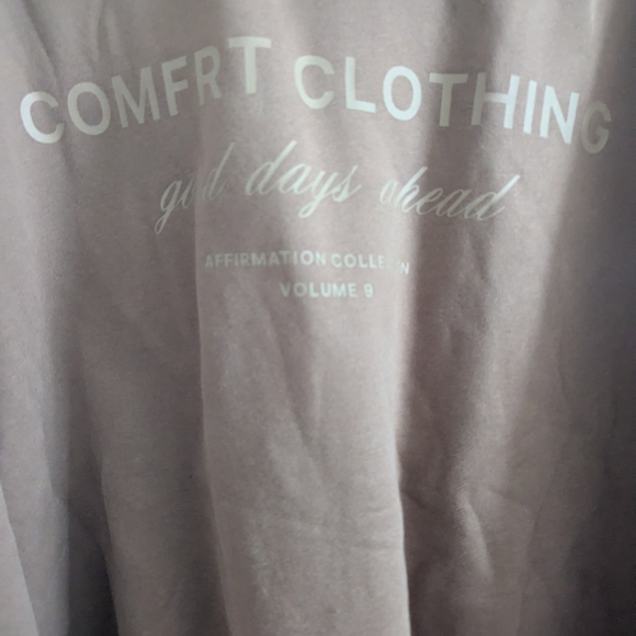 Nwot Comfrt Zip Affirmation Hoodie In Color Teddy Size 2XL - Picture 6 of 9
